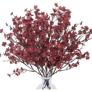 Fake Silk Flowers Artificial Flowers Babys Breath 6Pcs Fall Gypsophila Bouquet